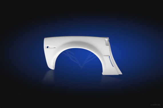 C6 Corvette ZR6X +1.5″ Extreme Rear Quarter Panel Conversion Kit