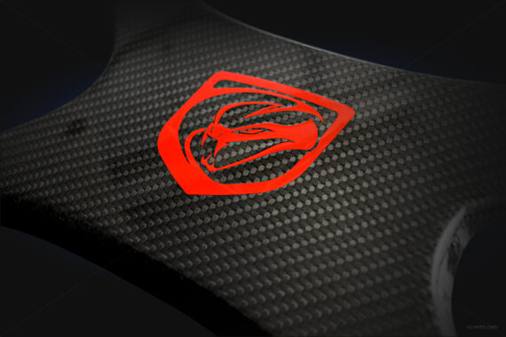 Dodge Viper Gen 5 Engine X-Shaped Cross Brace CF Adrenaline Red