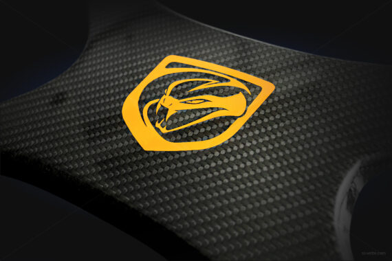 Dodge Viper Gen 5 Engine X-Shaped Cross Brace CF Dozer Yellow