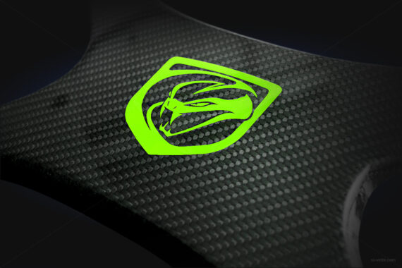 Dodge Viper Gen 5 Engine X-Shaped Cross Brace CF Stryker Green