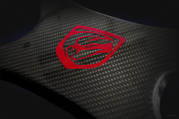 Dodge Viper Gen 5 Engine X-Shaped Cross Brace CF Stryker Red