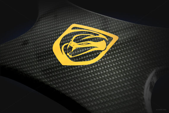 Dodge Viper Gen 5 Engine X-Shaped Cross Brace CF Race Yellow